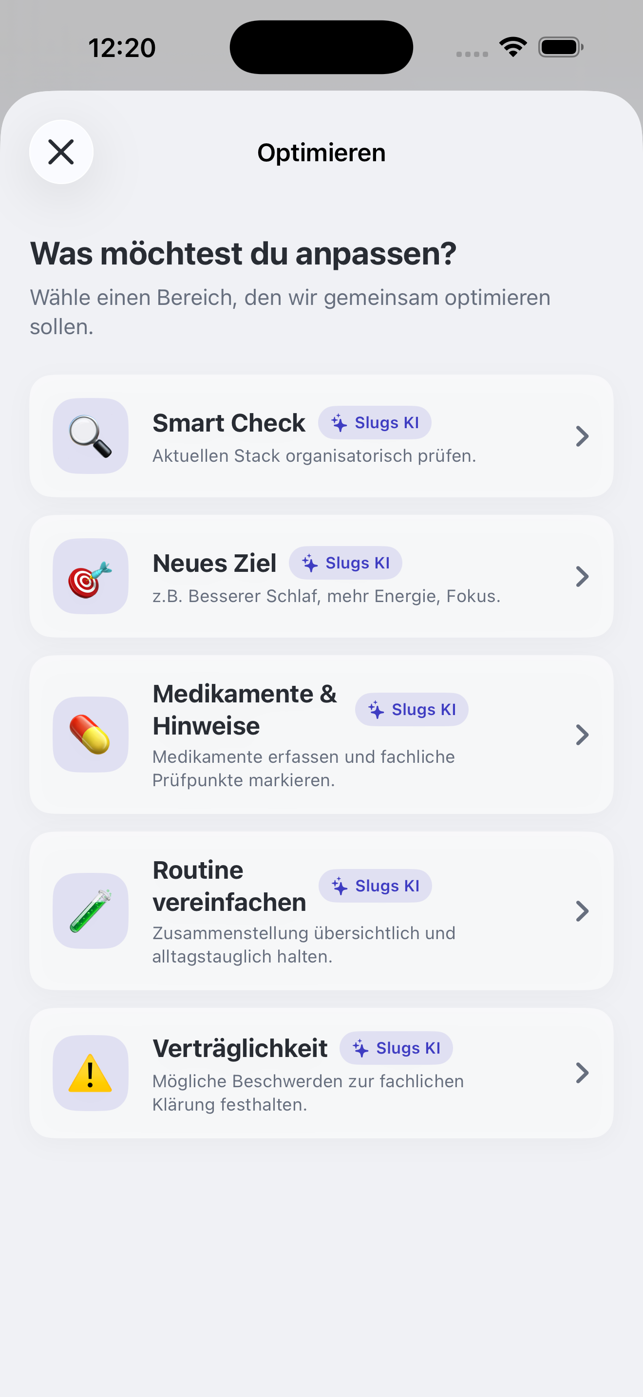 Möglichkeiten, die eigene Routine jederzeit anzupassen
