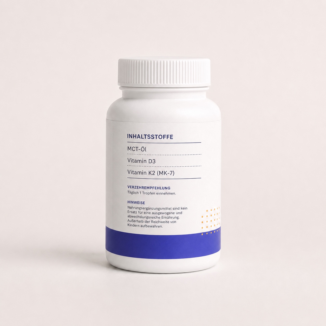 Seite mit Inhaltsstoffen des Vitamin-D3-und-K2-Produkts